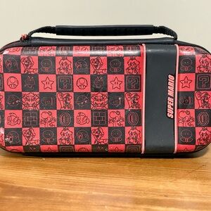 Nintendo Red and Black Super Mario Carrying Case